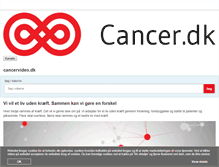 Tablet Screenshot of cancervideo.dk